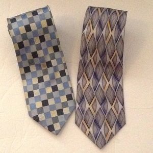 Men's Pair of Silk Ties Valerie Garati